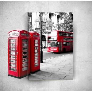 Nástěnný 3D obraz Mosticx London Street, 40 x 60 cm