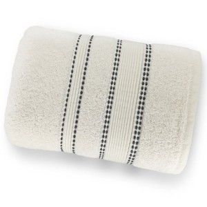 Bílý ručník ze 100% bavlny Marie Lou Remix, 90 x 50 cm