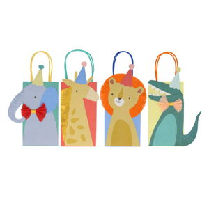 Dárkové tašky v sadě 8 ks 11x6 cm Animal Parade – Meri Meri