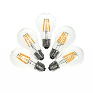 Sada 5 LED žárovek Bulb Attack PIONEER Linear, E27 5,5 W