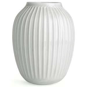 Bílá kameninová váza Kähler Design Hammershoi, výška 25 cm