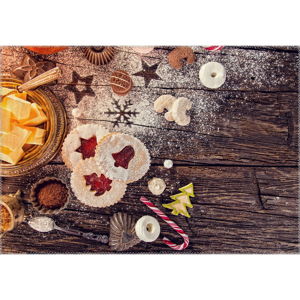 Koberec Vitaus Christmas Period Cookies, 50 x 80 cm