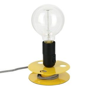 Černo-žlutá stolní lampa Le Studio Reel Lamp