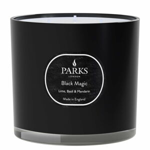 Svíčka s vůní limetky, bazalky a mandarinky Parks Candles London Black Magic, doba hoření 56 h