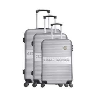 Sada 3 světle šedých cestovních kufrů na kolečkách GERARD PASQUIER Classa Valises