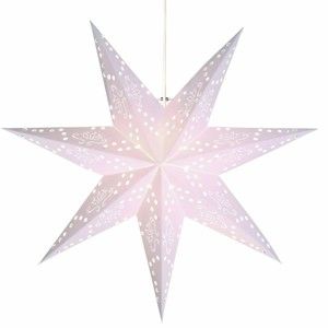 Bílá světelná dekorace Best Season Romantic Star, výška 54 cm