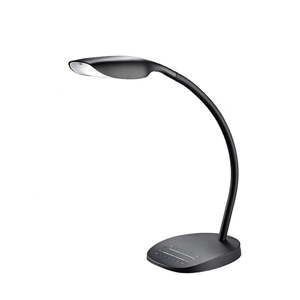 Černá stolní LED lampa Trio Swan, výška 48 cm
