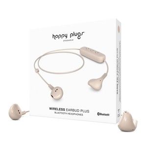 Bezdrátová sluchátka v tělové barvě Happy Plugs Earbud
