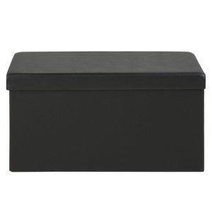 Sada 2 černých úložných boxů Actona Sada, 80 x 40 x 40 cm