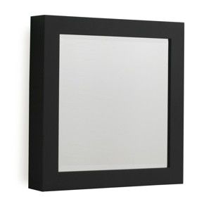 Černé nástěnné zrcadlo Geese Thick, 50 x 50 cm