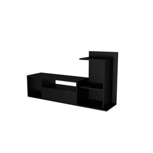 Černý TV stolek Sumatra, šířka 120 cm