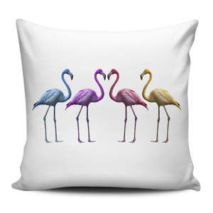 Polštář Home de Bleu Colored Flamingos, 43 x 43 cm