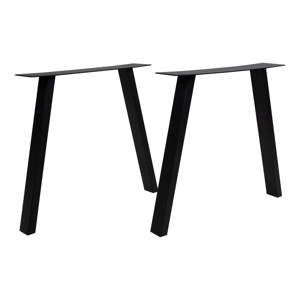 Černé ocelové nohy k jídelnímu stolu House Nordic Nimes, délka 71 cm