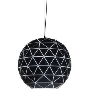 Černé stropní svítidlo Kare Design Triangle,  Ø 60 cm