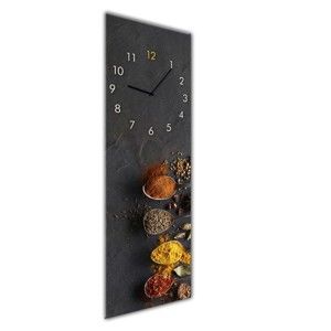 Nástěnné hodiny Styler Glassclock Spices, 20 x 60 cm
