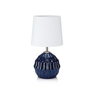 Modro-bílá stolní lampa Markslöjd Lora