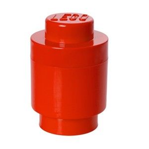 Červený úložný kulatý box LEGO®, ⌀ 12,5 cm