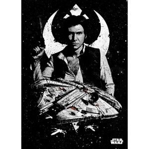 Nástěnná cedule PosterPlate Star Wars Pilots - Captain Solo