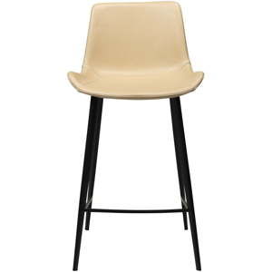 Světle hnědá barová židle z eko kůže DAN–FORM Denmark Hype, výška 91 cm
