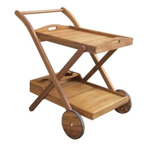 Zahradní servírovací vozík z akáciového dřeva ADDU Henderson