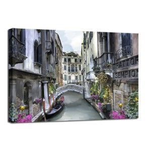 Obraz Styler Canvas Watercolor Venice, 60 x 80 cm