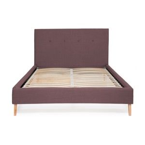 Fialová postel Vivonita Kent Linen, 200 x 140 cm