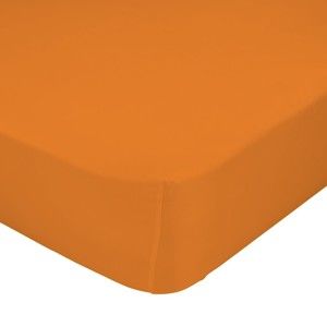 Oranžové elastické prostěradlo, 60 x 120 cm