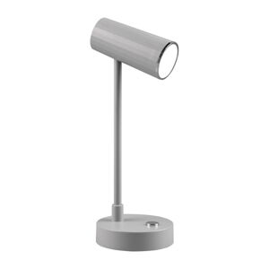 Světle šedá LED stmívatelná stolní lampa (výška 28 cm) Lenny – Trio