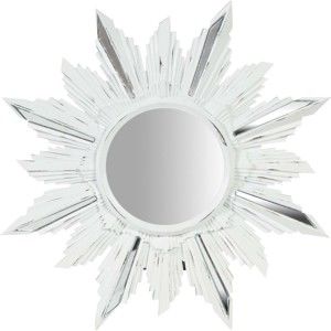 Bílé nástěnné zrcadlo Crido Consulting Petal