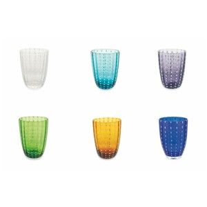 Sada 6 barevných sklenic Villa d´Este Kalahari