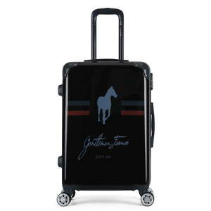 Černý cestovní kufr na kolečkách GENTLEMAN FARMER Valise Grand Format, 47 x 72 cm