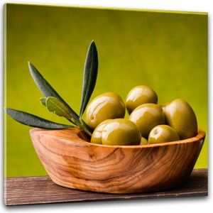 Obraz Styler Glasspik Olive Green, 30 x 30 cm