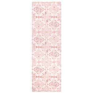 Růžový běhoun Zala Living Cook & Clean Tile, 45 x 140 cm