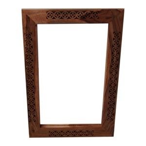 Zrcadlo s rámem z masivního palisandrového dřeva Massive Home Rosie