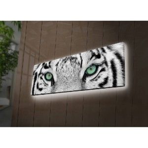 Podsvícený obraz Tiger, 90 x 30 cm
