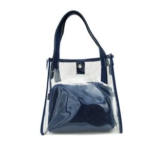 Modrá kabelka z pravé kůže Andrea Cardone Transpa Largo