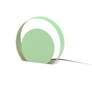 Zelená stojací lampa MEME Design Chiocciola, Ø 39 cm