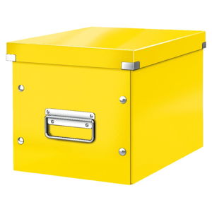 Žlutá úložná krabice Leitz Office, délka 26 cm