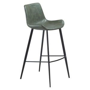 Zelená barová židle z eko kůže DAN–FORM Denmark Hype, výška 103 cm
