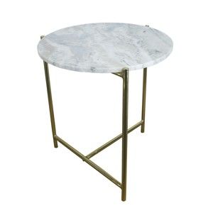 Odkládací stolek s mramorovou deskou HF Living Light Marble