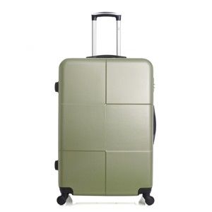 Zelený cestovní kufr na kolečkách Hero Coronado, 91 l